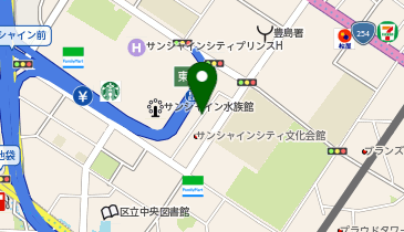 WiFiBOX サンシャインシティ1F の地図画像