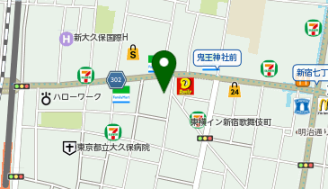 WiFiBOX アパホテル〈東新宿 歌舞伎町タワー〉の地図画像