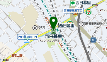 WiFiBOX BECK'S COFFEE SHOP 西日暮里の地図画像