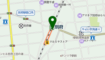 WiFiBOX 別府駅観光案内所「ワンダーコンパス別府」の地図画像