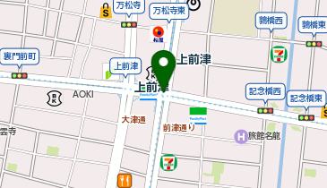 WiFiBOX 地下鉄鶴舞線 上前津駅 西改札口の地図画像