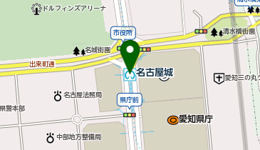 WiFiBOX 地下鉄名城線 名古屋城駅 北改札口の地図画像