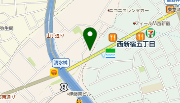 WiFiBOX アパホテル&リゾート〈西新宿五丁目駅タワー〉の地図画像