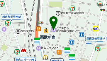 WiFiBOX アパホテル〈新宿歌舞伎町タワー〉の地図画像