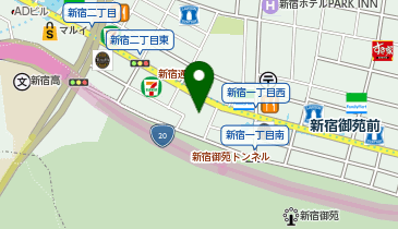 WiFiBOX アパホテル〈新宿御苑前〉の地図画像