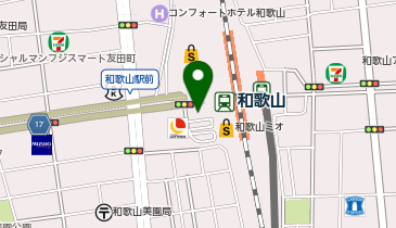 WiFiBOX 和歌山市観光交流センターの地図画像