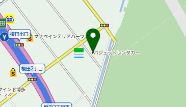 WiFiBOX バジェット・レンタカー福岡空港国際線ターミナル店の地図画像
