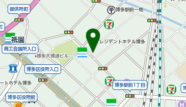 WiFiBOX バジェット・レンタカー博多駅前店の地図画像