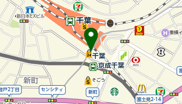 WiFiBOX BECK'S COFFEE SHOP ペリエ千葉エキナカの地図画像