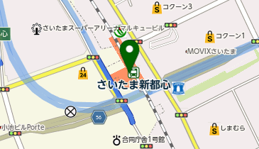 WiFiBOX BECK'S COFFEE SHOP さいたま新都心の地図画像