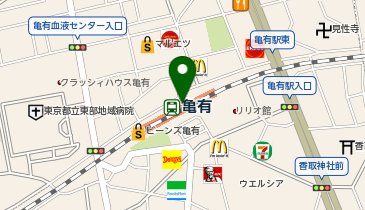 WiFiBOX BECK'S COFFEE SHOP 亀有の地図画像