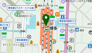 WiFiBOX 日本旅行 TiS博多支店の地図画像