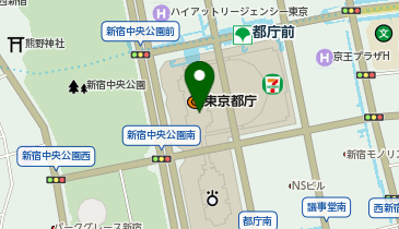 WiFiBOX 日本旅行 都庁内支店の地図画像