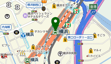 WiFiBOX 横浜駅の地図画像