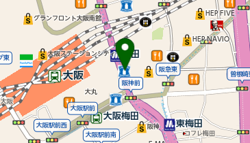 WiFiBOX スマホスピタルekimo梅田店の地図画像