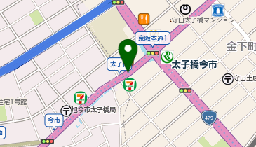 WiFiBOX Osaka Metro谷町線太子橋今市駅の地図画像