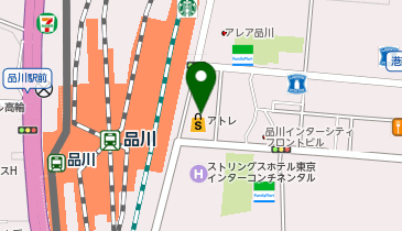 WiFiBOX アトレ品川の地図画像