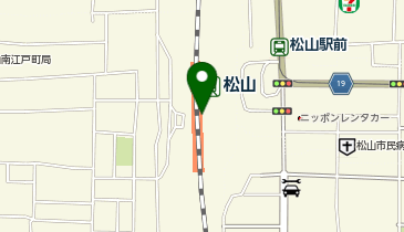 WiFiBOX JR松山駅松山市観光案内所の地図画像