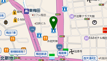 WiFiBOX アパホテル&リゾート〈大阪梅田駅タワー〉の地図画像