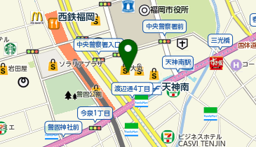 WiFiBOX 大丸福岡天神本館B1F カゴパスカウンターの地図画像