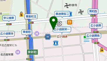 WiFiBOX 東横INN名古屋栄の地図画像