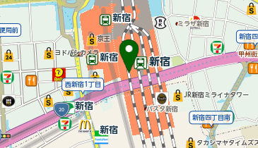 WiFiBOX 小田急旅行センター新宿南口の地図画像