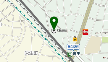 WiFiBOX 名鉄病院3号館3階公衆電話付近の地図画像