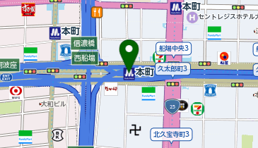 WiFiBOX Osaka Metro御堂筋線本町駅の地図画像
