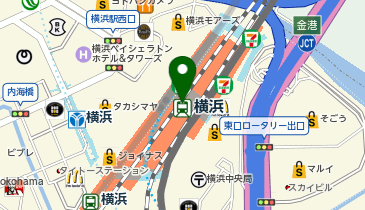 WiFiBOX 東横線・みなとみらい線 横浜駅改札内の地図画像