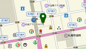 キックボクシング スタジオ リフィナス札幌の地図画像