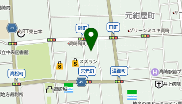 キックボクシング スタジオ リフィナス高崎の地図画像