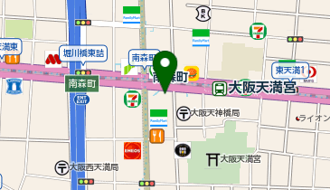 キックボクシング スタジオ リフィナス南森町の地図画像