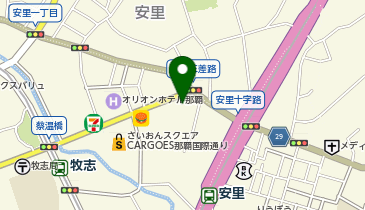 キックボクシング スタジオ リフィナス沖縄那覇の地図画像