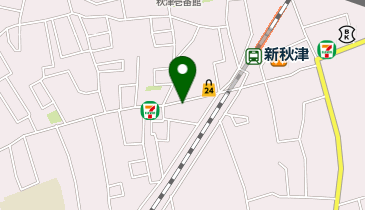 秋津こころの相談室の地図画像
