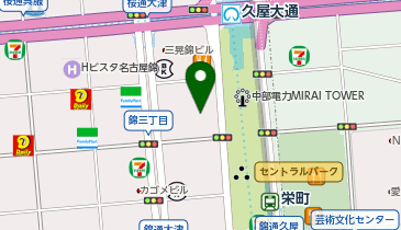 名古屋ビアガーデン MIRAI TOWER(ミライ タワー)ビュー 栄店の地図画像