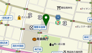 青森県知的財産支援センターの地図画像