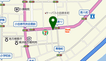 サン・ライフ ファミリーホール小田原の地図画像