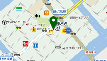 パーソナルビューティージム 勝どき・晴海店の地図画像