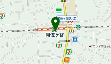 キックボクシング&フィットネス スターライト 阿佐ヶ谷ジムの地図画像