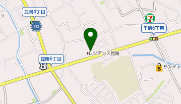 こころとそだちの広場 にじいろ昆陽の地図画像