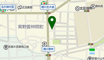 小さなお葬式 堀川北大路ホールの地図画像