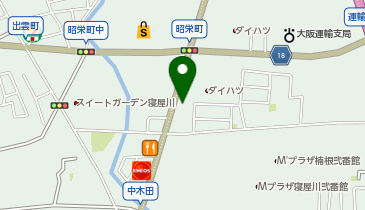 小さなお葬式 寝屋川高宮栄の地図画像