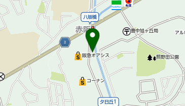 小さなお葬式 豊中夕日丘ホールの地図画像
