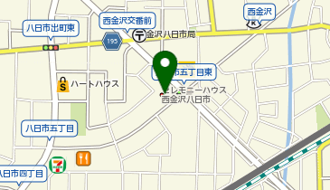 小さなお葬式 西金沢八日市ホールの地図画像