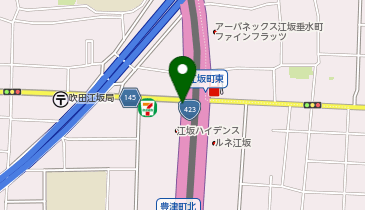 小さなお葬式 江坂ホールの地図画像
