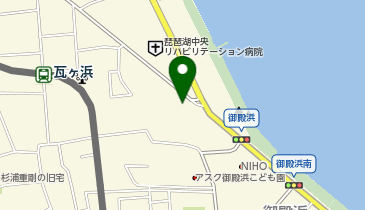 小さなお葬式 大津御殿浜ホールの地図画像