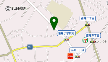 小さなお葬式 守山ホールの地図画像