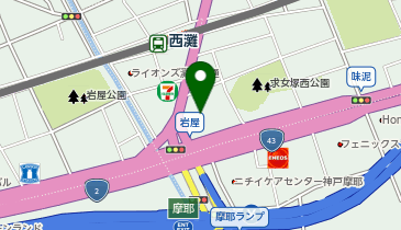 小さなお葬式 摩耶ホールの地図画像