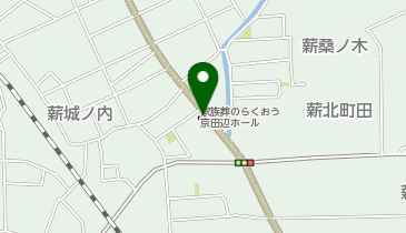 小さなお葬式 京田辺ホールの地図画像