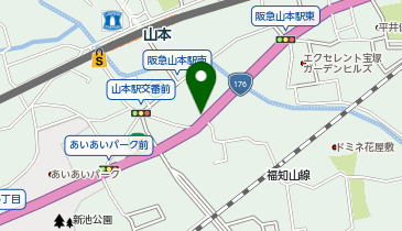 小さなお葬式 宝塚山本ホールの地図画像